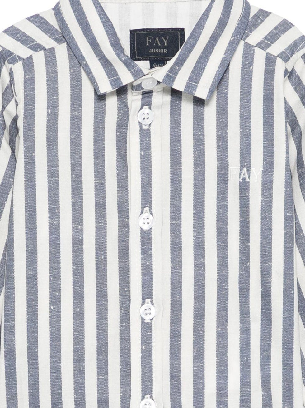 camicia a righe neonato FY5530 Z3691 101BL IVORY/BLUE FAY 