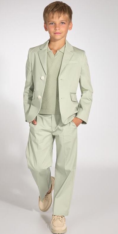 Pantalone Abito FY6P50 G0019 740 GREEN FAY 