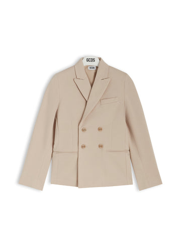 blazer doppiopetto logato C1BJQA510T328 320U GCDS 