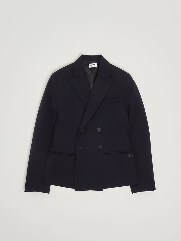 blazer doppiopetto logato C1BJQA510T328 999 GCDS 