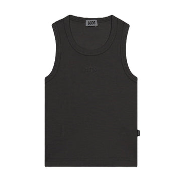 canotta a costine C1GJQG571T103 999 BLACK GCDS 