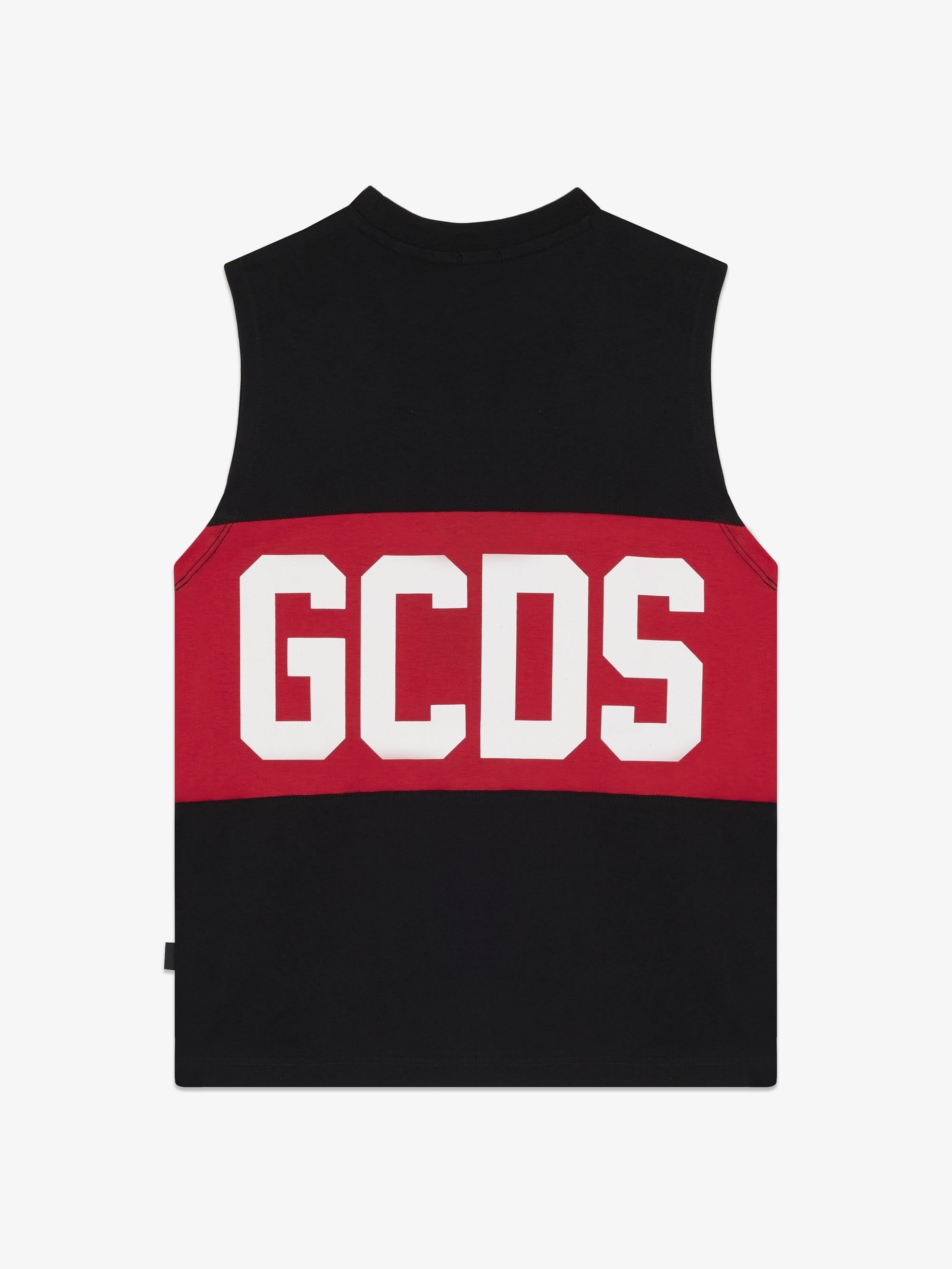 Canotta con logo iconico Z0UJQC586J105 999 BLACK/RED GCDS 