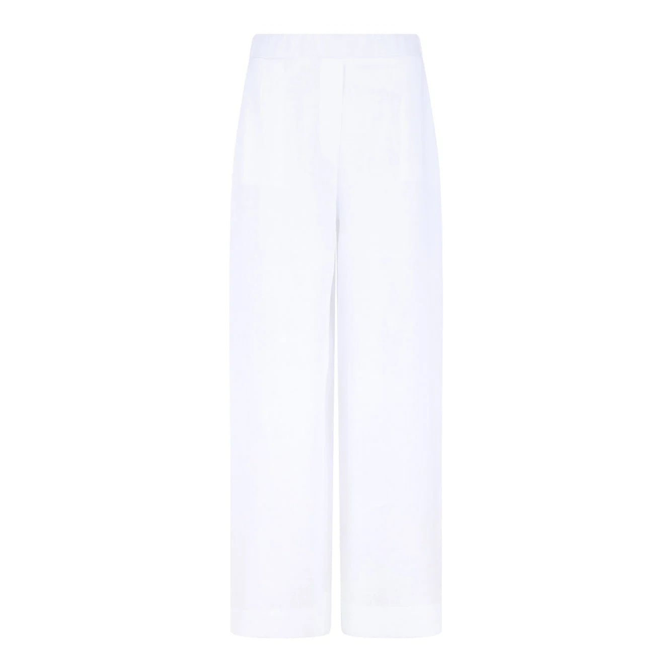 pantalone a vita alta in lino 76248 50000 001 GRAN SASSO 