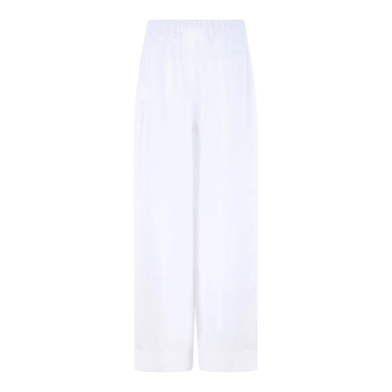 pantalone a vita alta in lino 76248 50000 001 GRAN SASSO 