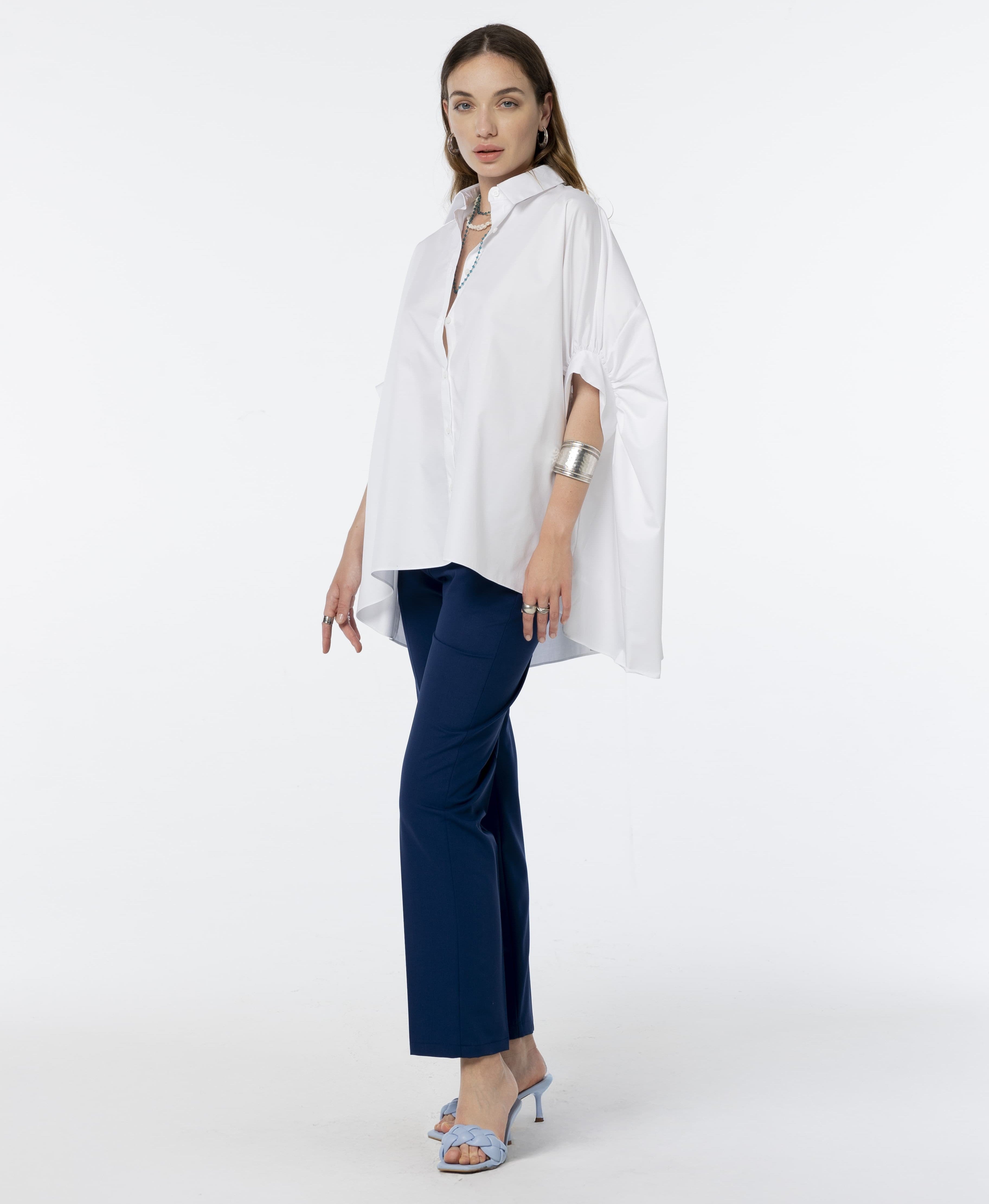 camicia modello a farfalla H.C689.4597 BIANCO HANITA 