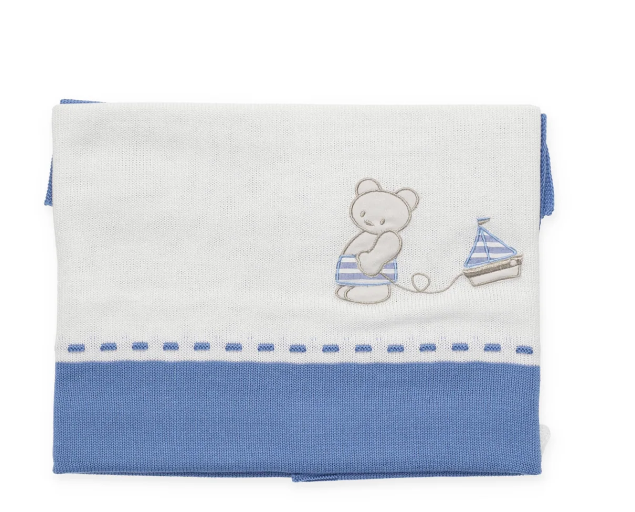 coperta con orsetto 26021 BL/AZUL JULIANA 