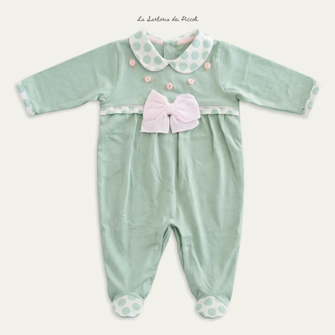 Tutina con fiocco LT1213 UNI LA SARTORIA DEI PICCOLI 