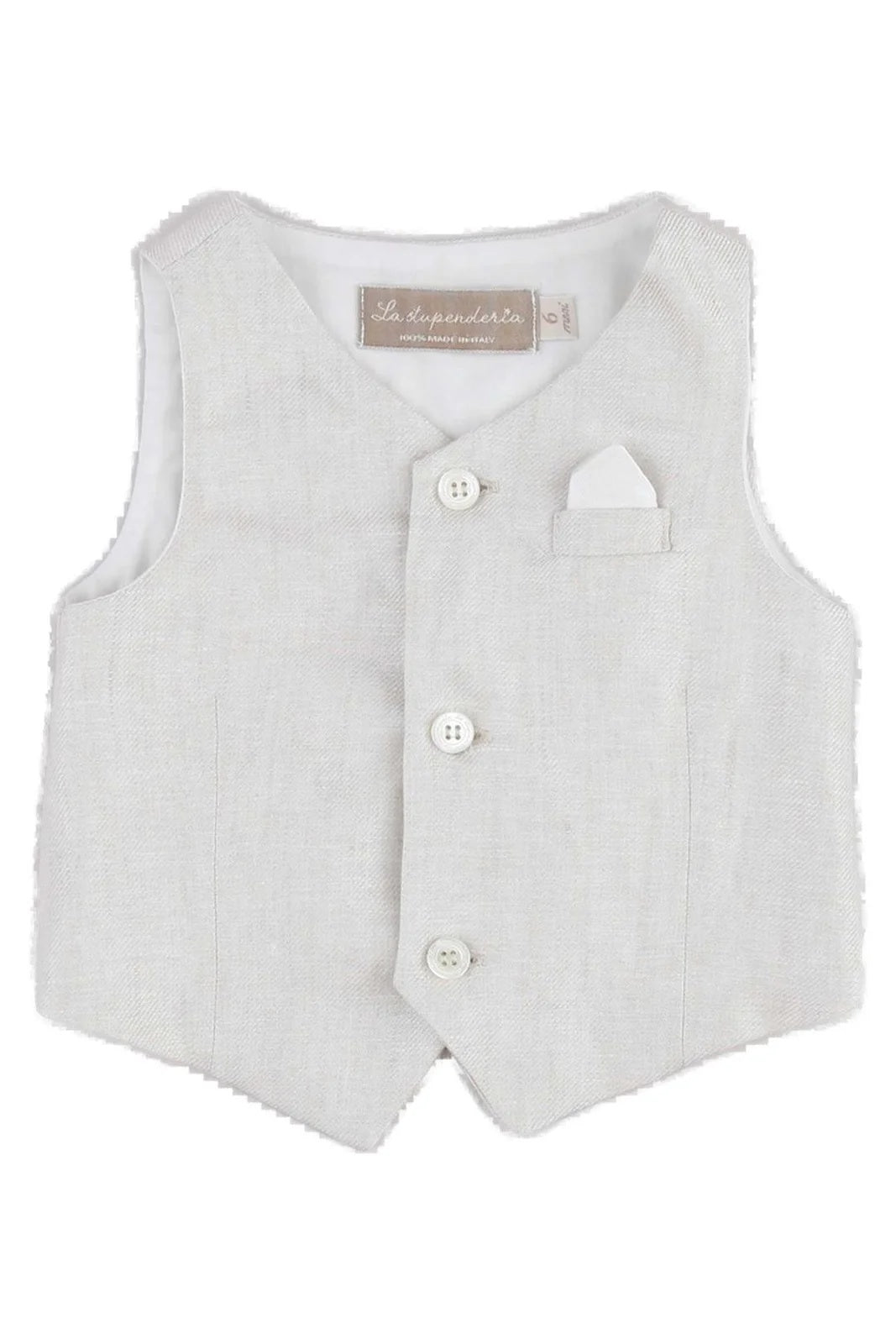 gilet in lino 2CCGL61 D12 LA STUPENDERIA 