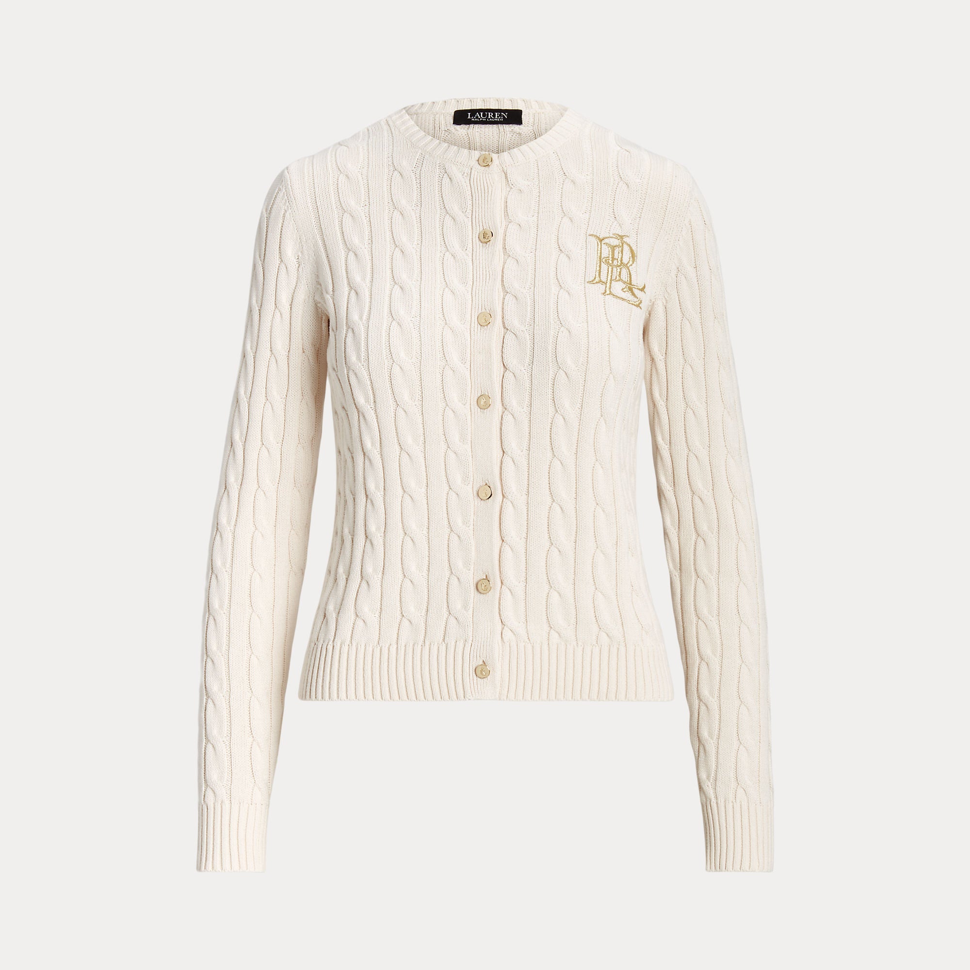 cardigan in cotone a trecce 200-932225 001 LAUREN RALPH LAUREN 