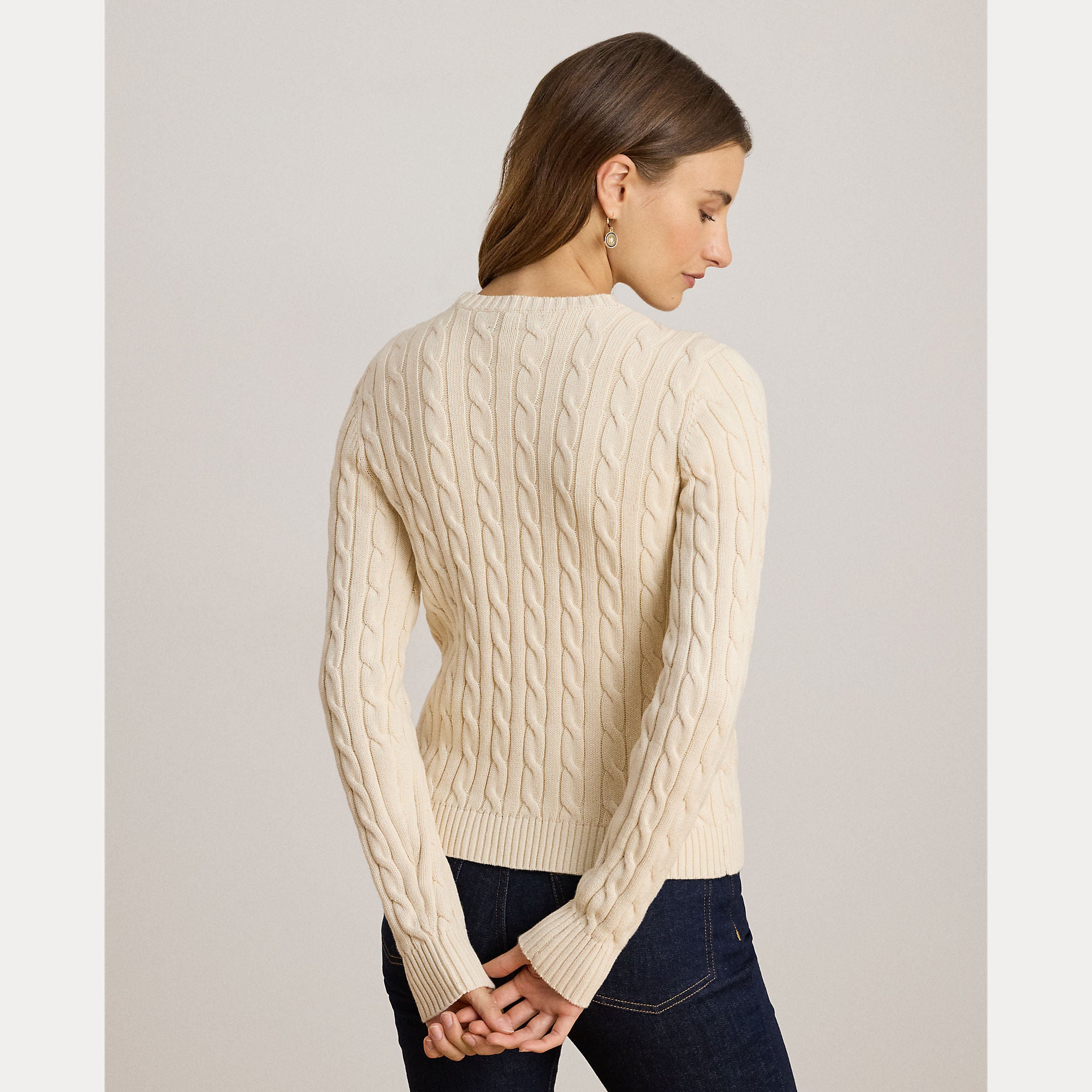 cardigan in cotone a trecce 200-932225 001 LAUREN RALPH LAUREN 