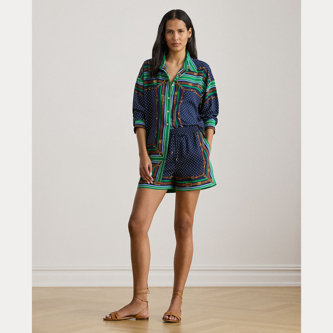 shorts con stampa 200-B20822 001 LAUREN RALPH LAUREN 