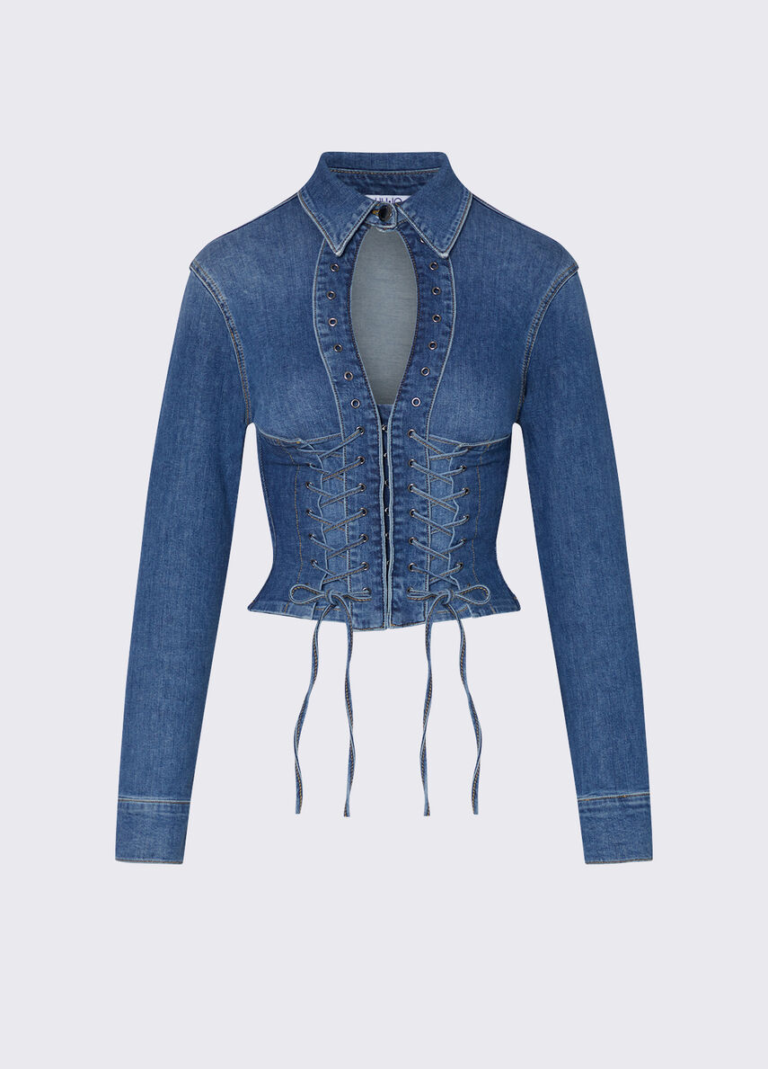 camicia in denim elodie capsule UA6507D0399 79157 LIU-JO CAPSULE ELODIE 