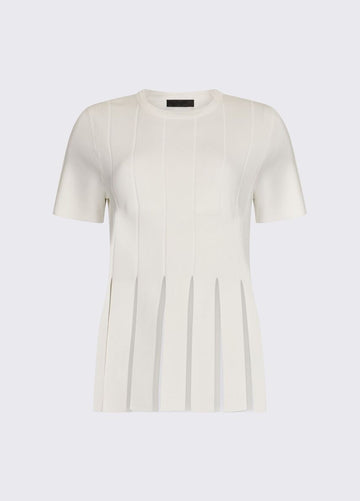 t-shirt in maglia con frange CA6110MS55N P9636 LIU JO BLACK 