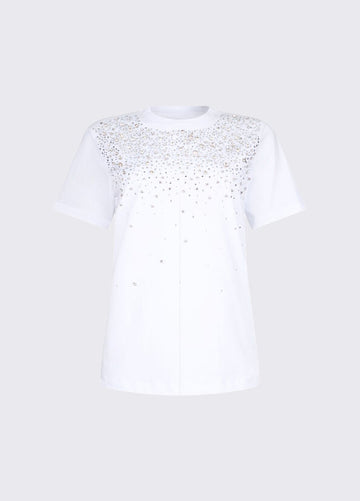 t-shirt con gioiello CA6193J3868 11111 LIU JO BLACK 