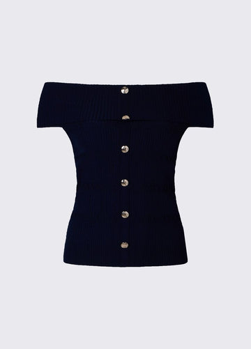 top bardot in maglia CA6217MS55N P9583 LIU JO BLACK 