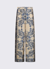 LIU JO BLACK pantalone con stampa foulard Multicolor
