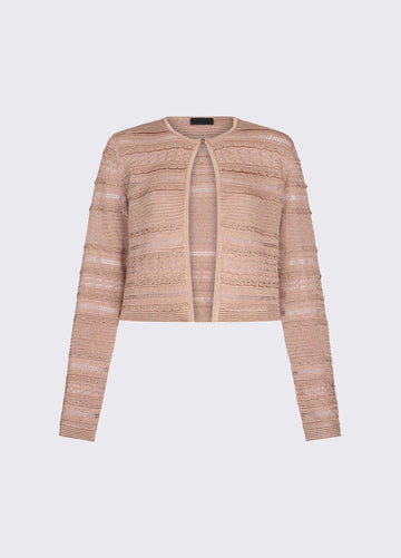 cardigan traforato CA6237MA06S A4389 LIU JO BLACK 