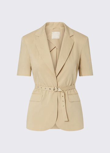 giacca blazer con cintura CA6279T297A P9574 LIU JO BLACK 