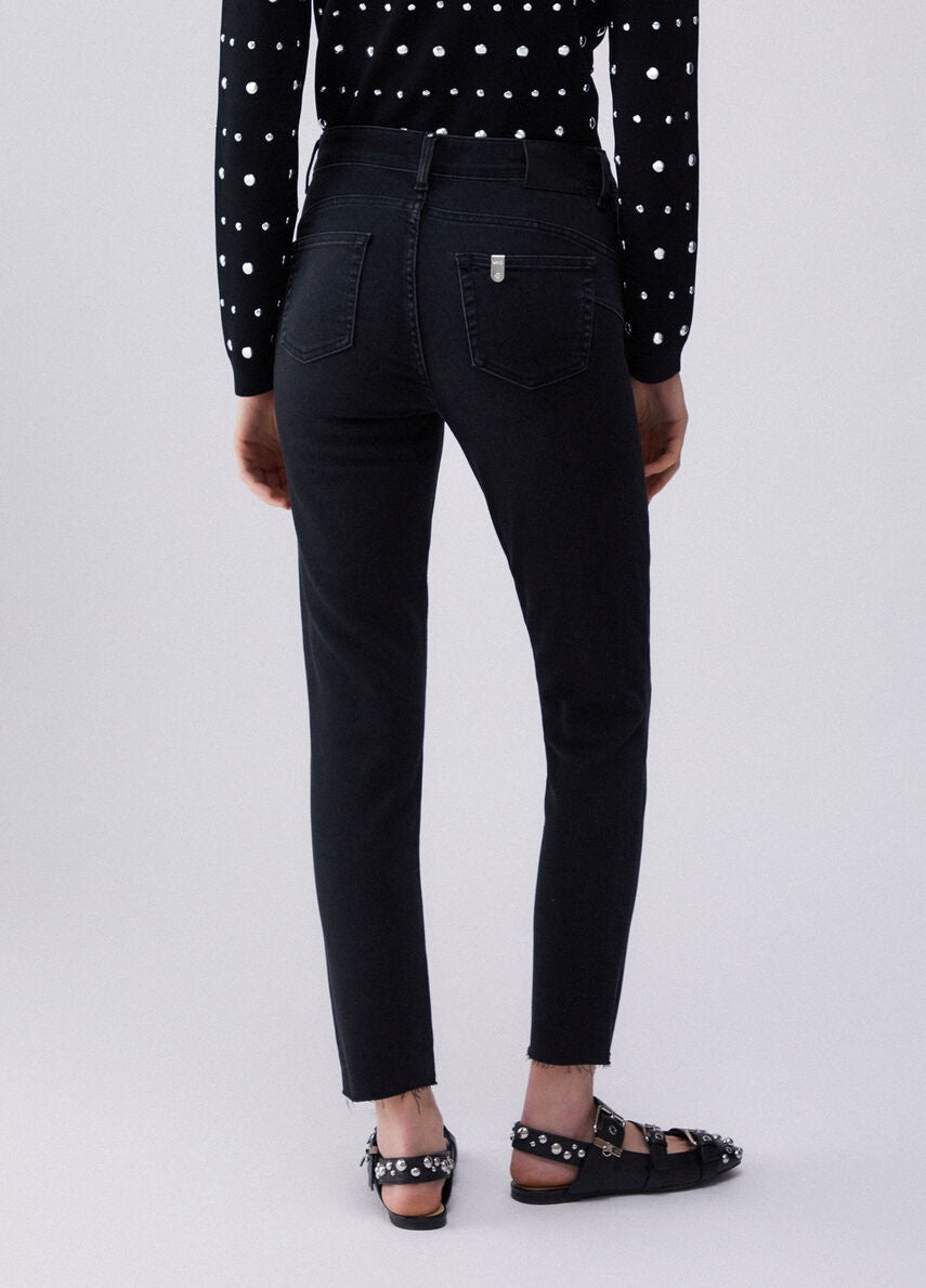 jeans skinny a vita alta UA6035D0305 87483 LIU JO DENIM 