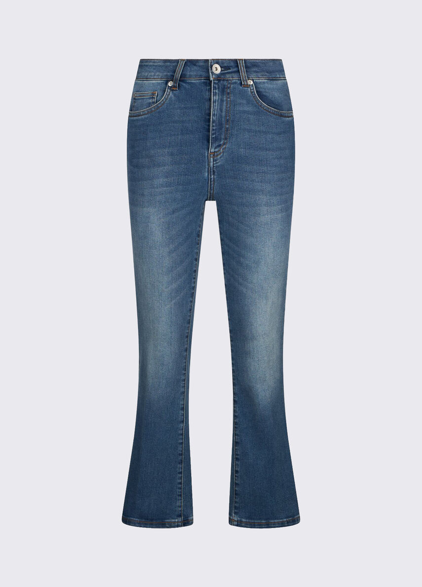 jeans flare cropped UA6040D0318 79012 LIU JO DENIM 