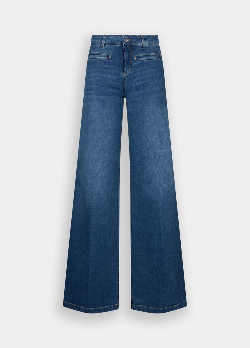 jeans flare a vita alta UA6069DS004 78263 LIU JO DENIM 