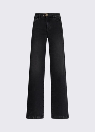 jeans flare a vita alta UA6160D0264 87451 LIU JO DENIM 