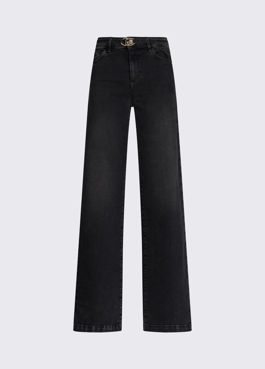 jeans flare a vita alta UA6160D0264 87451 LIU JO DENIM 