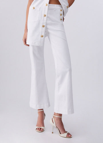 pantaloni a vita alta con bottoni UA6162T456A 1111 LIU JO DENIM 