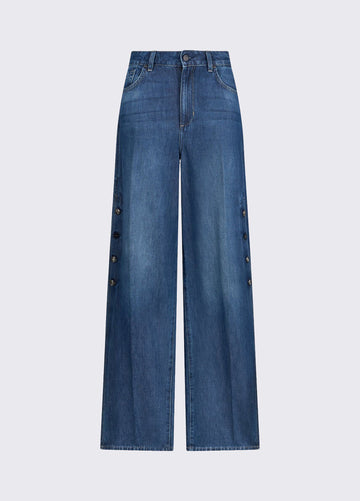 jeans flare con spacchetti UA6168DS079 79052 LIU JO DENIM 