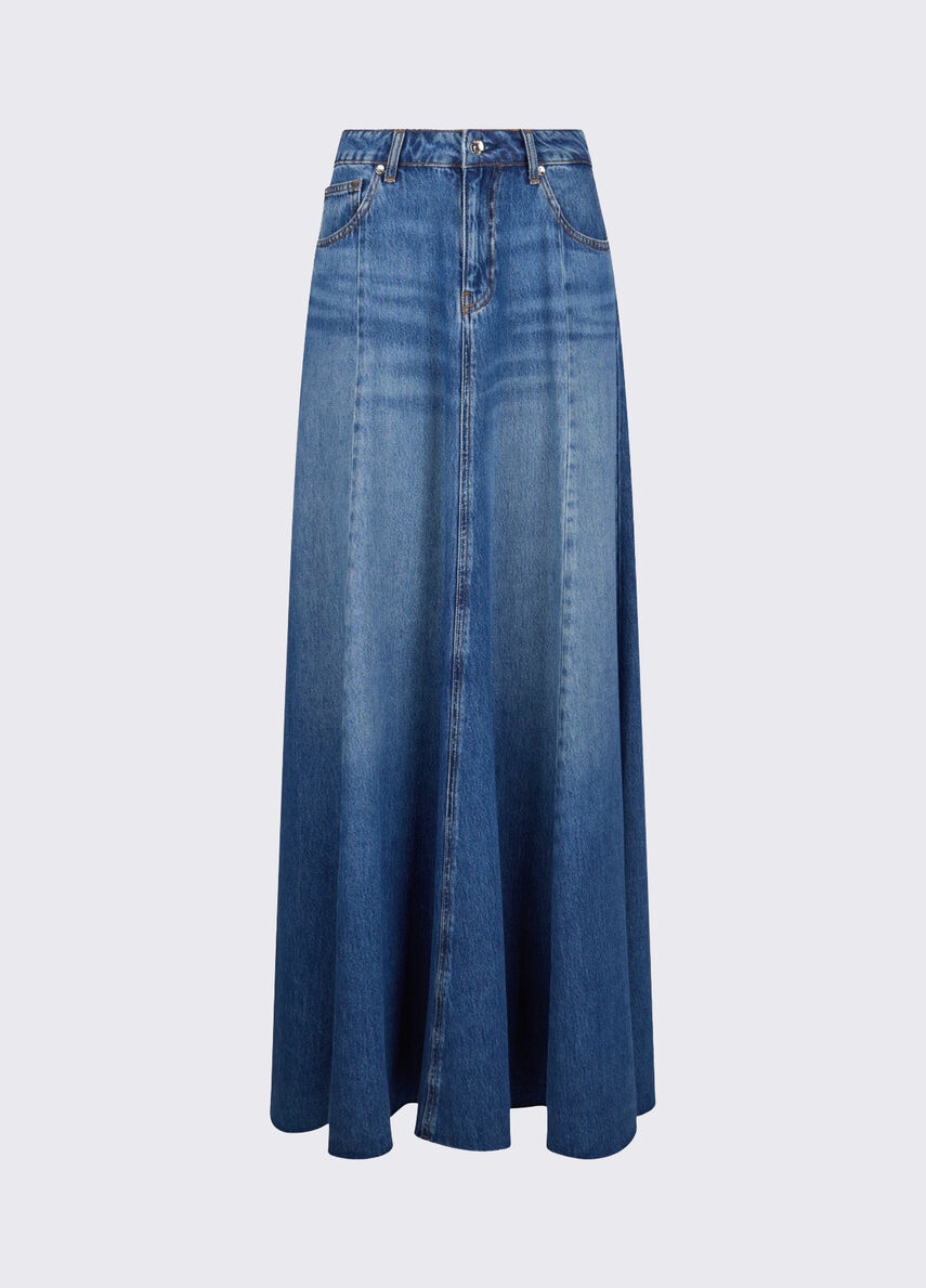 gonna lunga in denim UA6171D0319 79010 LIU JO DENIM 