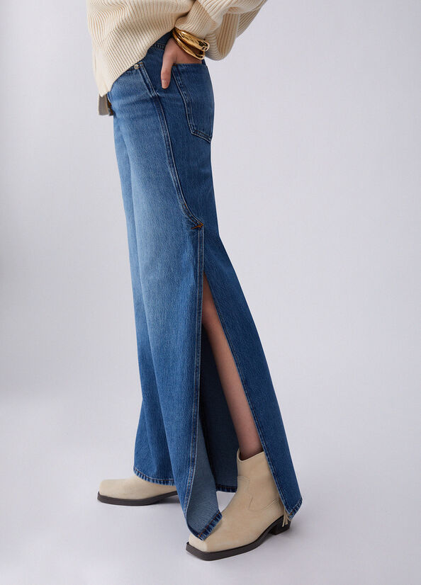 jeans flare con spacchetti UA6218D0319 79010 LIU JO DENIM 