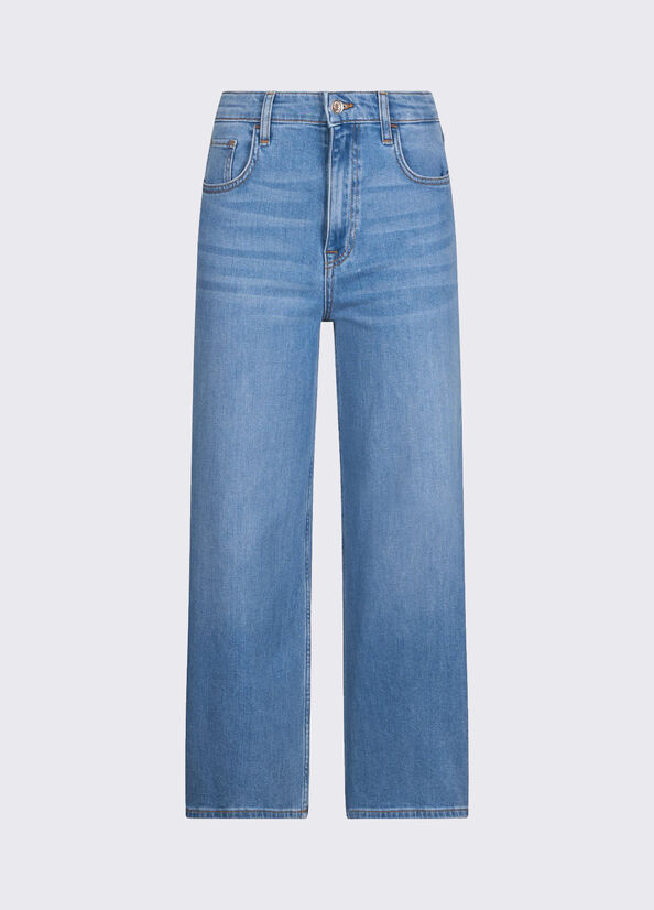 jeans flare cropped UA6269D0310 78801 LIU JO DENIM 