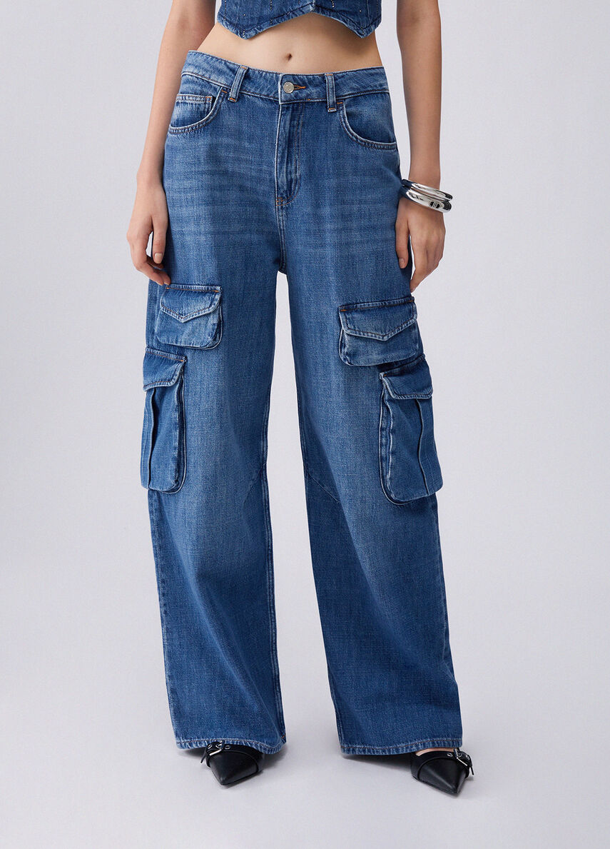 jeans cargo UA6333DS082 79034 LIU JO DENIM 