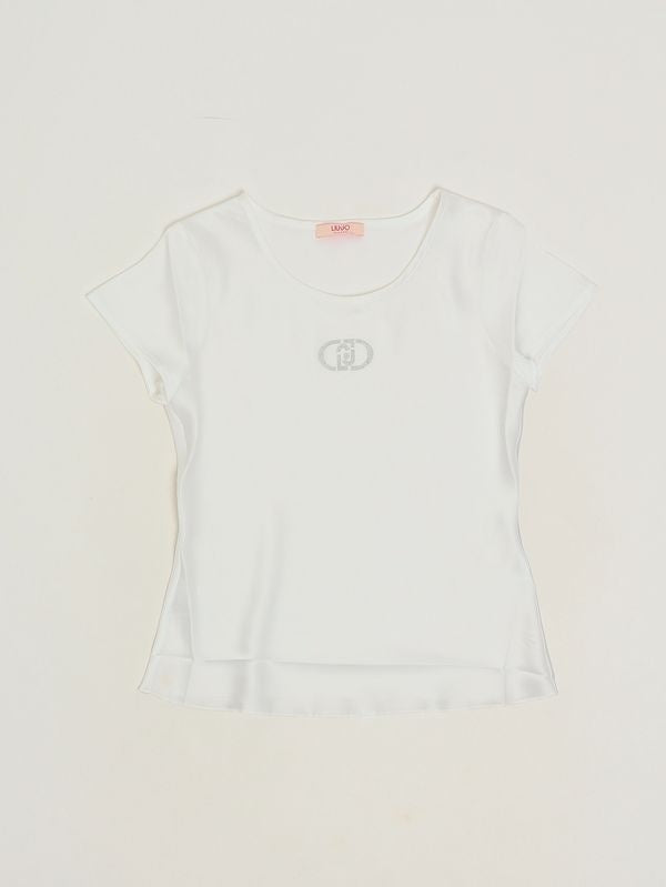 t-shirt in raso liu jo junior GA6025T400A 10601 LIU JO JUNIOR 