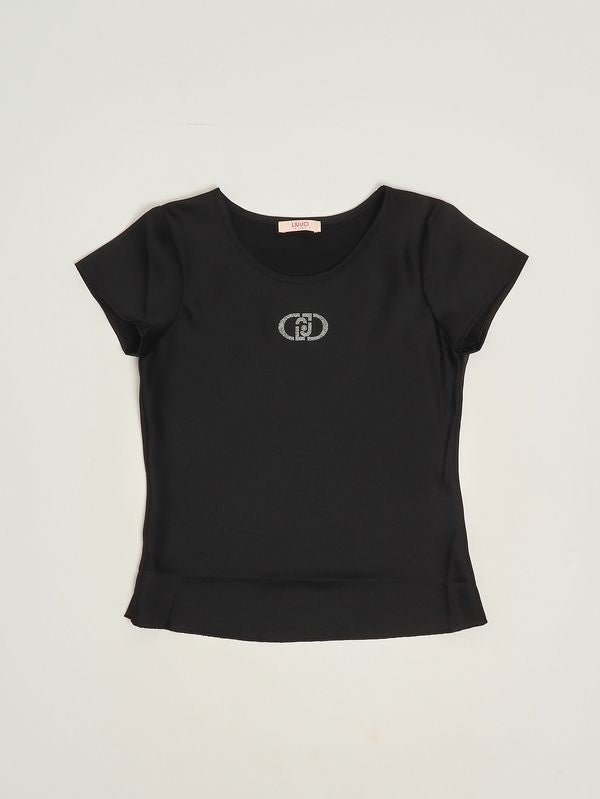 t-shirt in raso liu jo junior GA6025T400A 22222 LIU JO JUNIOR 