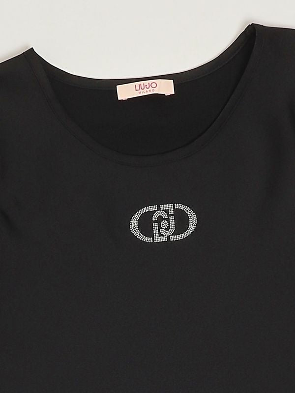 t-shirt in raso liu jo junior GA6025T400A 22222 LIU JO JUNIOR 