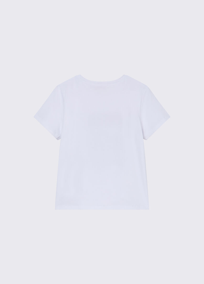 t-shirt con applicazioni GA6046JS003 L9037 LIU JO JUNIOR 