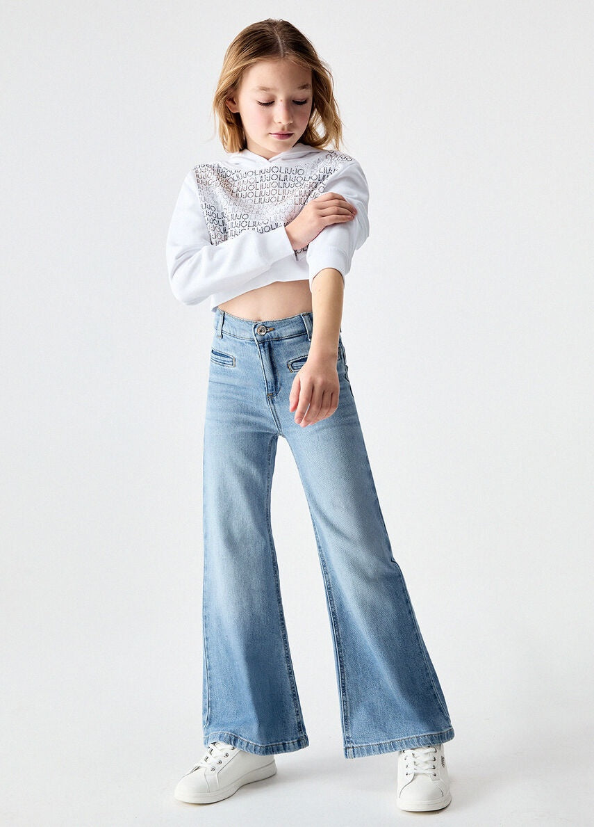 jeans flare in denim GA6067D5042 77564 LIU JO JUNIOR 