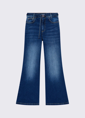 jeans flare con cintura GA6079D5051 78899 LIU JO JUNIOR 