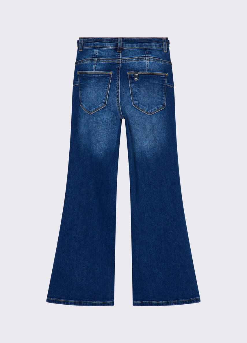 jeans flare con cintura GA6079D5051 78899 LIU JO JUNIOR 