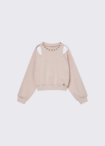 felpa cut-out GA6106FS858 41309 LIU JO JUNIOR 