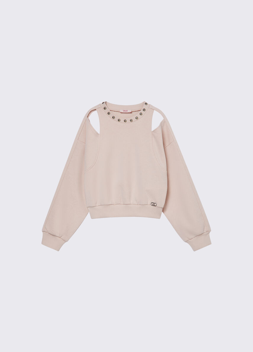 felpa cut-out GA6106FS858 41309 LIU JO JUNIOR 