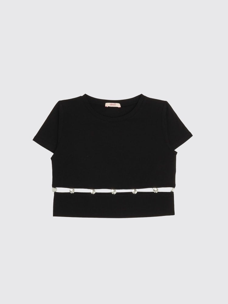 t.shirt con contrasto GA6166JS003 22222 LIU JO JUNIOR 