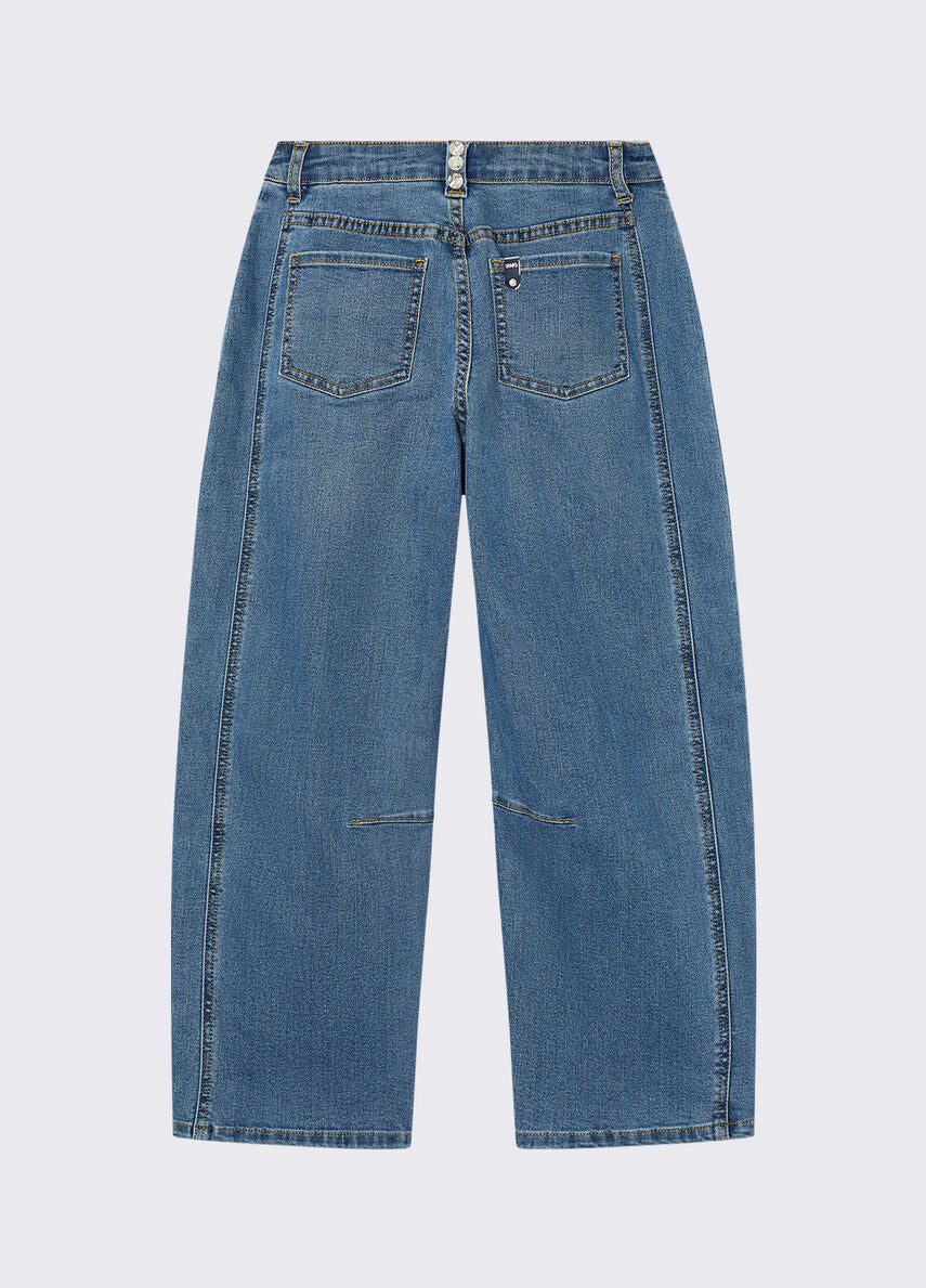 Jeans balloon con ricamo gioiello GA6176D4680 79051 LIU JO JUNIOR 