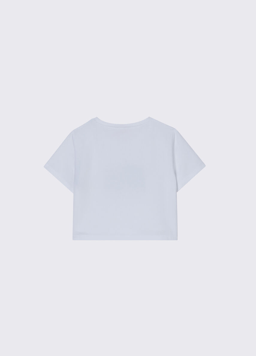 t-shirt cropped GA6187JS003 10601 LIU JO JUNIOR 