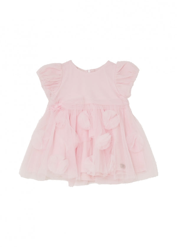 abito con applicazioni tulle HA6006J9239 X0672 LIU JO JUNIOR 