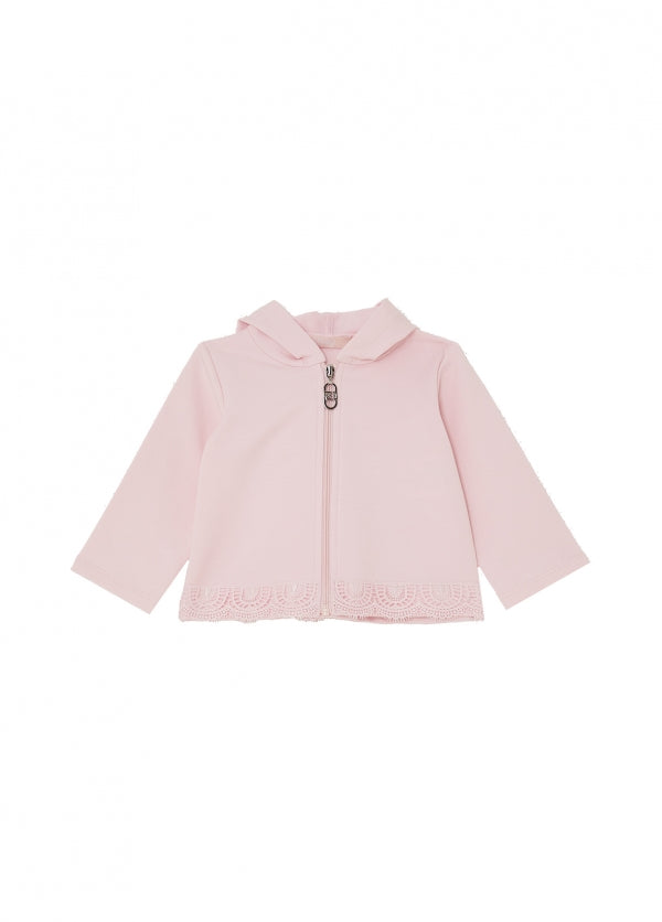 felpa full zip e cappuccio HA6025FS090 P9429 LIU JO JUNIOR 