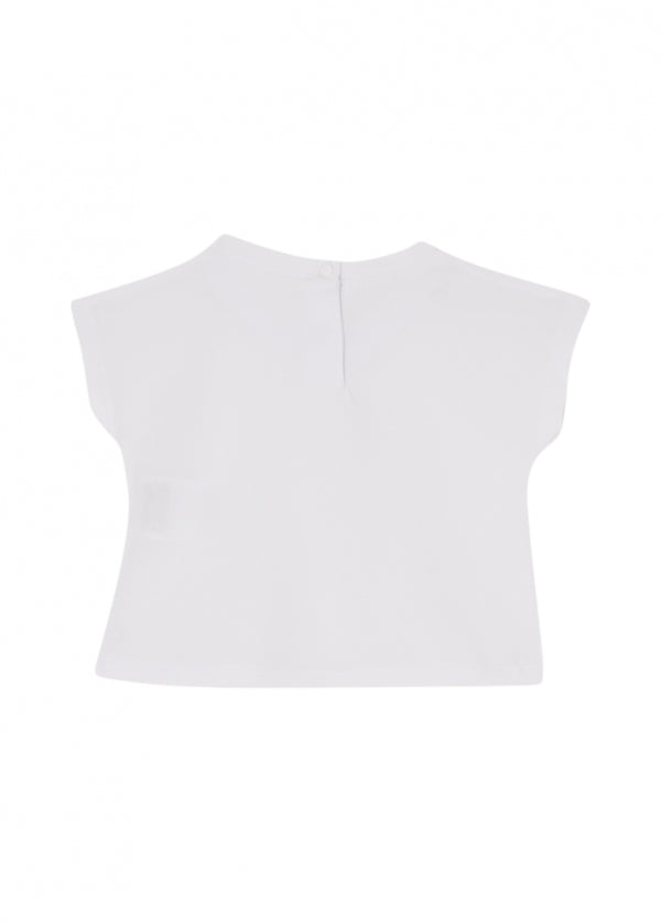 t-shirt con dettagli spalle HA6037JS003 C3863 LIU JO JUNIOR 