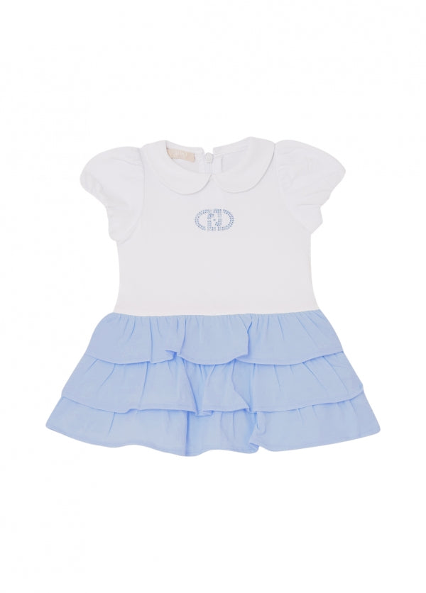 abito con gonna a balze HA6067JS003 C3865 LIU JO JUNIOR 