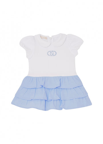 abito con gonna a balze HA6067JS003 C3865 LIU JO JUNIOR 